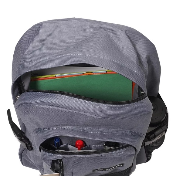 EVEREST NYLON GRAY BACKPACK - Picture 2 of 7